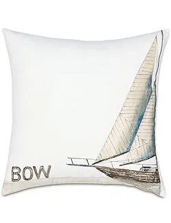 Bow & Stern Hand-Painted Outdoor Pillows