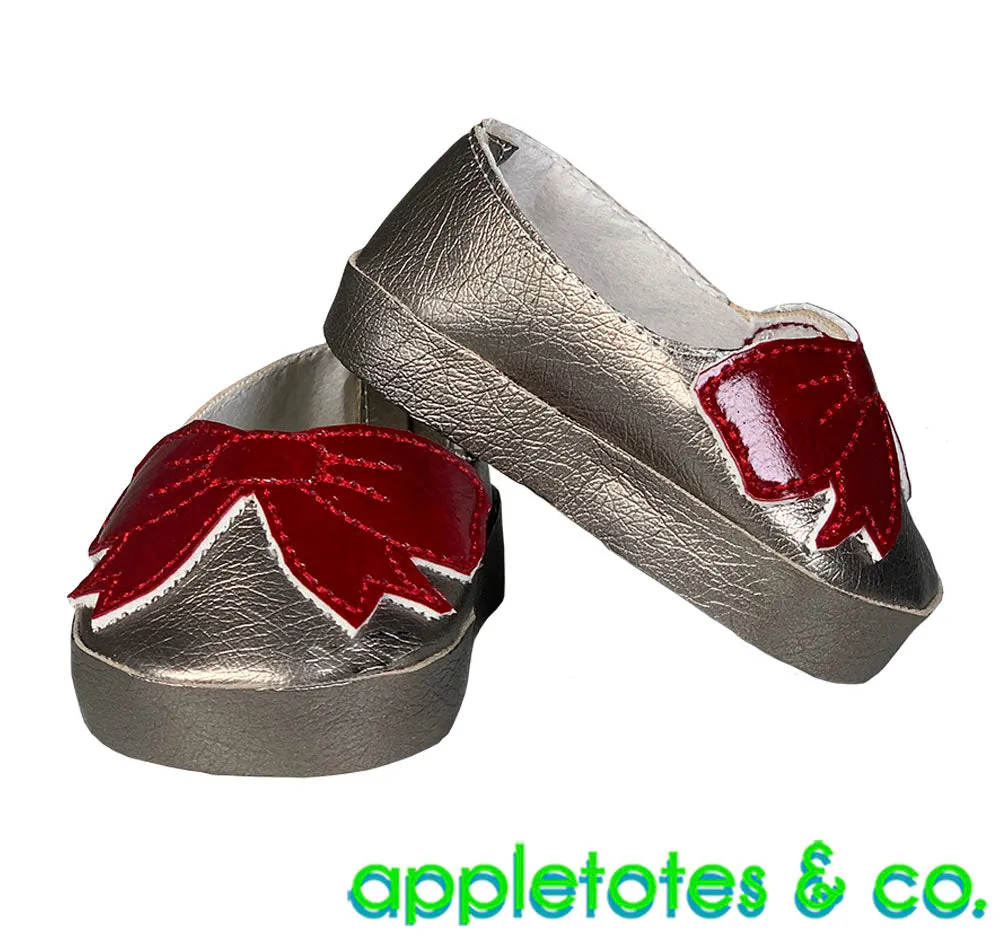 Bow Flats ITH Embroidery Pattern for 18 Inch Dolls