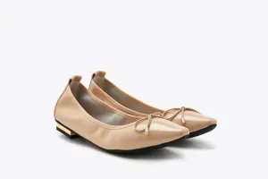 Bow Nude Flat Ballerina