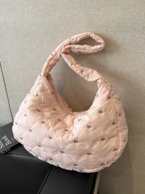 Bow Polyester Shoulder Bag