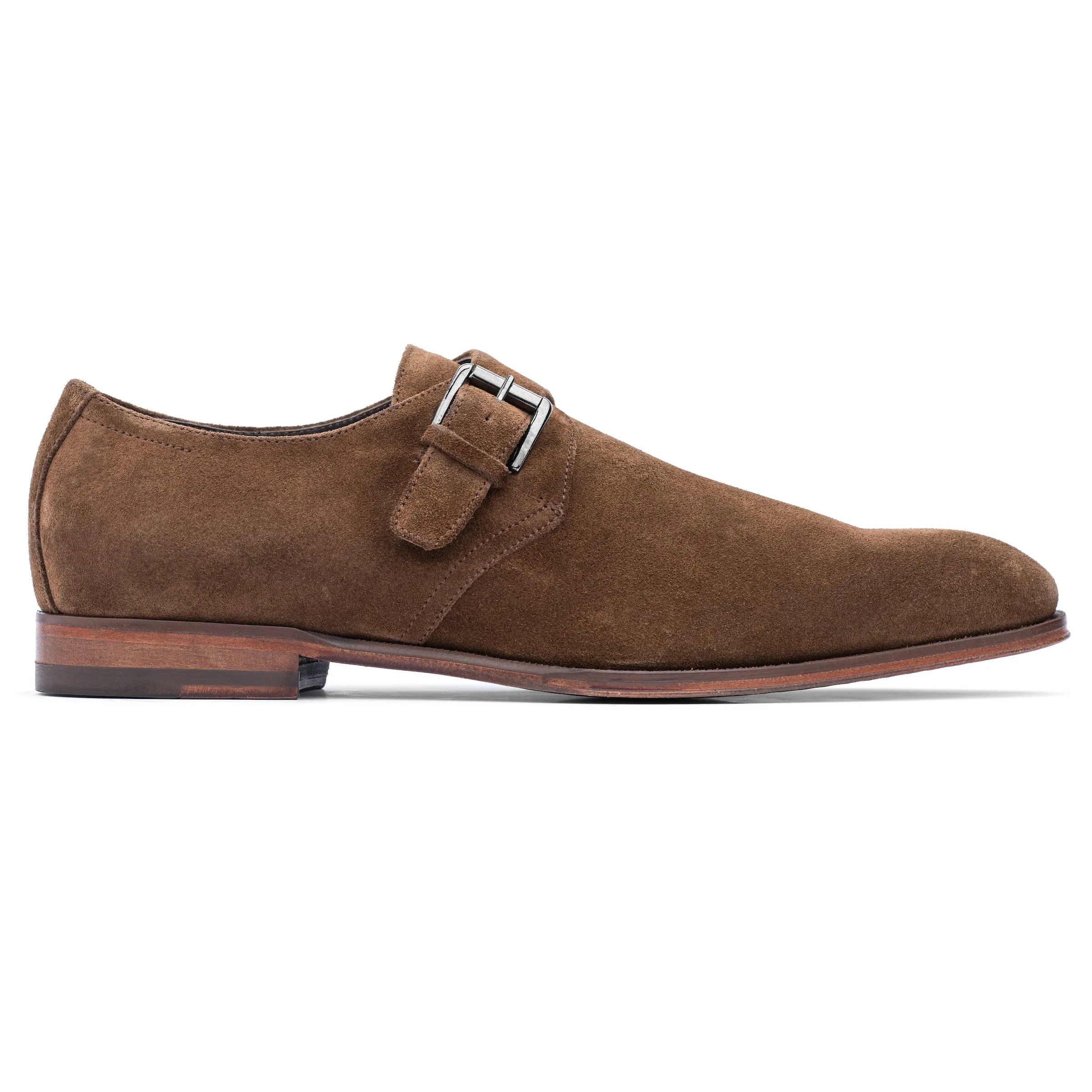 Bower Mid Brown Suede Monkstrap