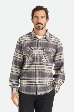 Bowery Stretch L/S Utility Flannel - Black/Charcoal/Mojave