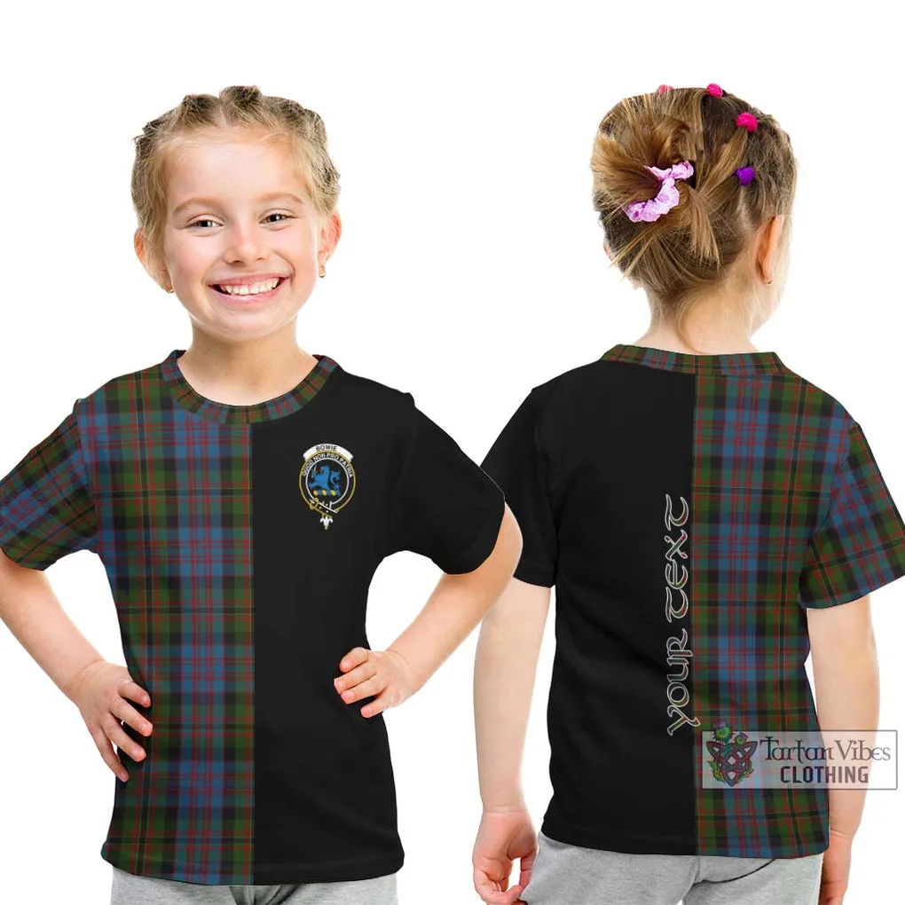 Bowie Tartan Kid T-Shirt with Family Crest and Half Of Me Style