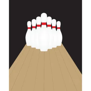 Bowling Lane Printed Backdrop