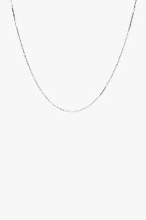 Box choker silver (36cm)