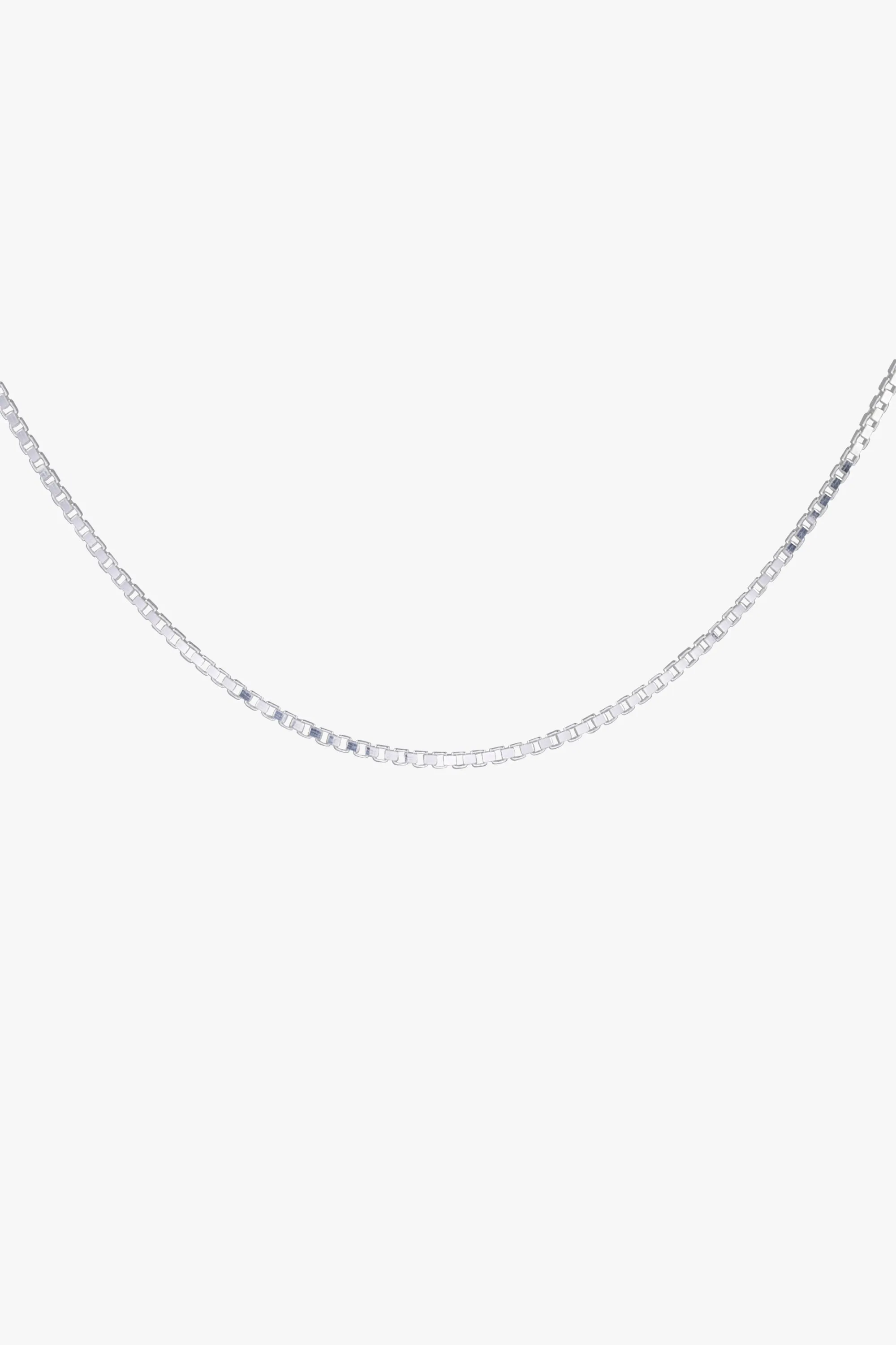 Box choker silver (36cm)