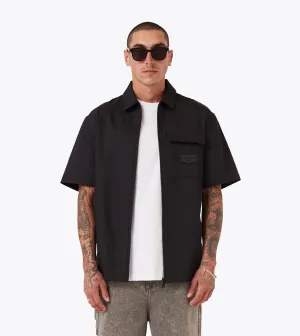 Boxy SS Overshirt Black