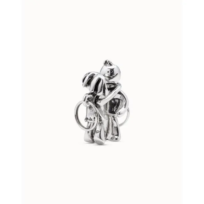 Boy And Girl Silver Metal Key ring