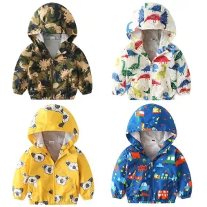 Boy jacket casual hooded jacket