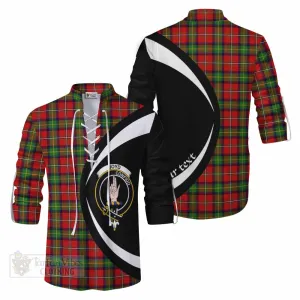 Boyd Tartan Ghillie Kilt Shirt with Family Crest Circle Style