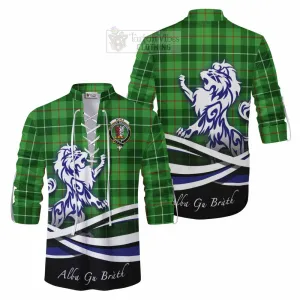 Boyle Tartan Ghillie Kilt Shirt with Alba Gu Brath Regal Lion Emblem