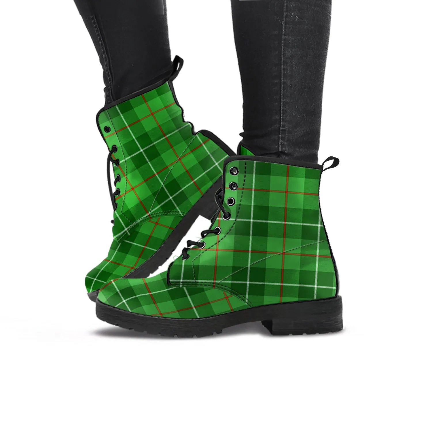 Boyle Tartan Leather Boots