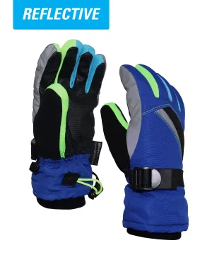 BOYS 4-16 DEBOSSED NEOPRENE SKI GLOVE