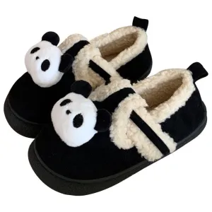 Boys And Girls Warm With Velvet Outdoor Cotton Slippers