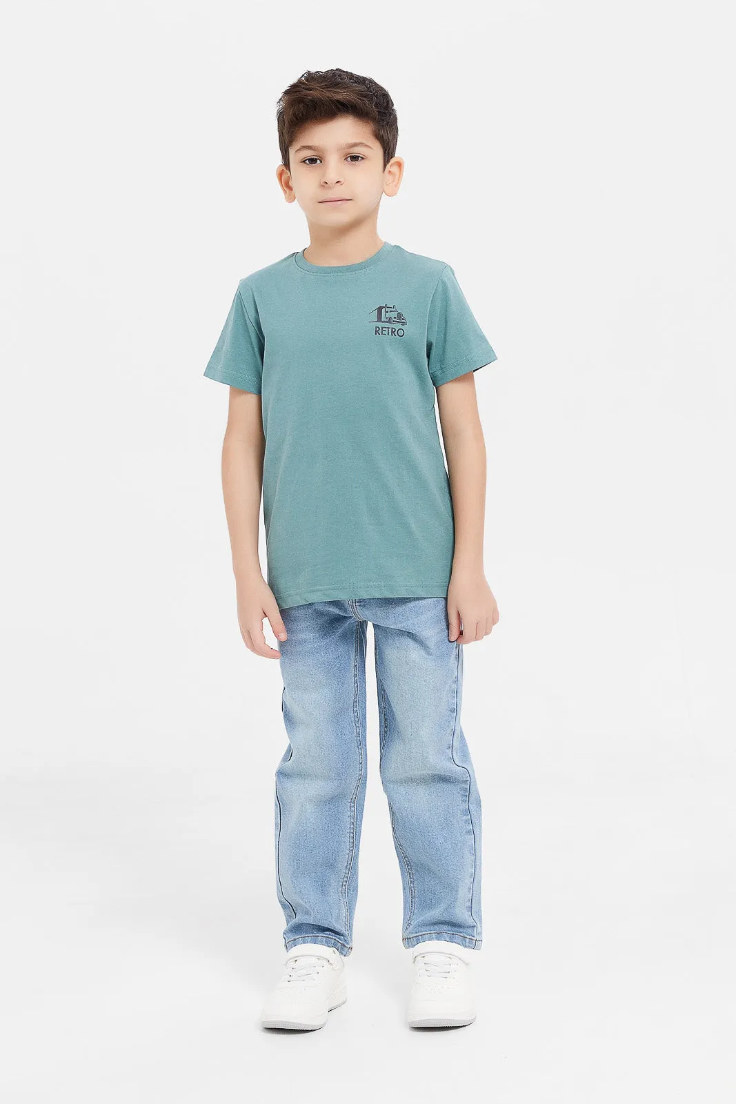 Boys Assorted Embroidered T-Shirt Set (Pack of 3)