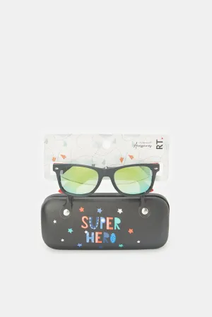 Boys Assorted Wayfarer Sunglasses With Printed Case