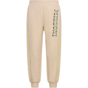 Boys Beige Logo Joggers