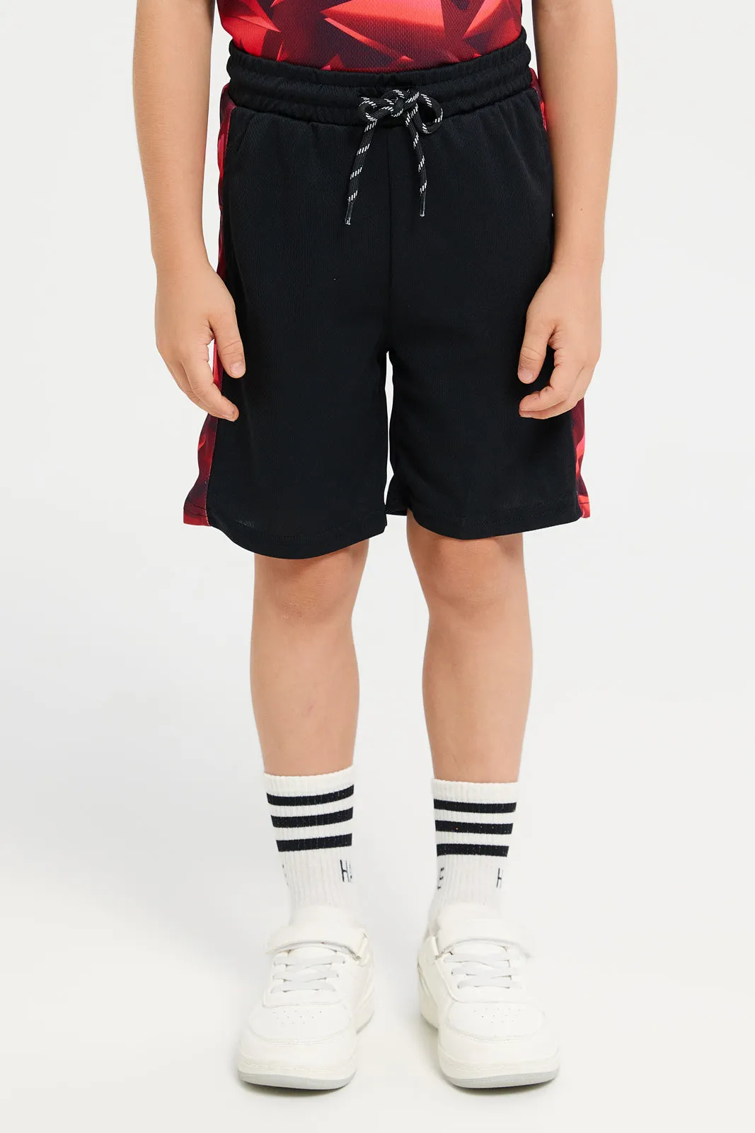 Boys Black And Red Active Set (2 Piece)