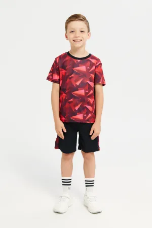 Boys Black And Red Active Set (2 Piece)