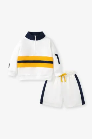 Boys Black and Yellow Color Block Set