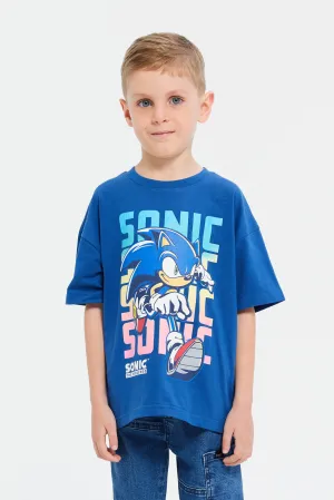 Boys Blue Sonic Short Sleeve T-Shirt