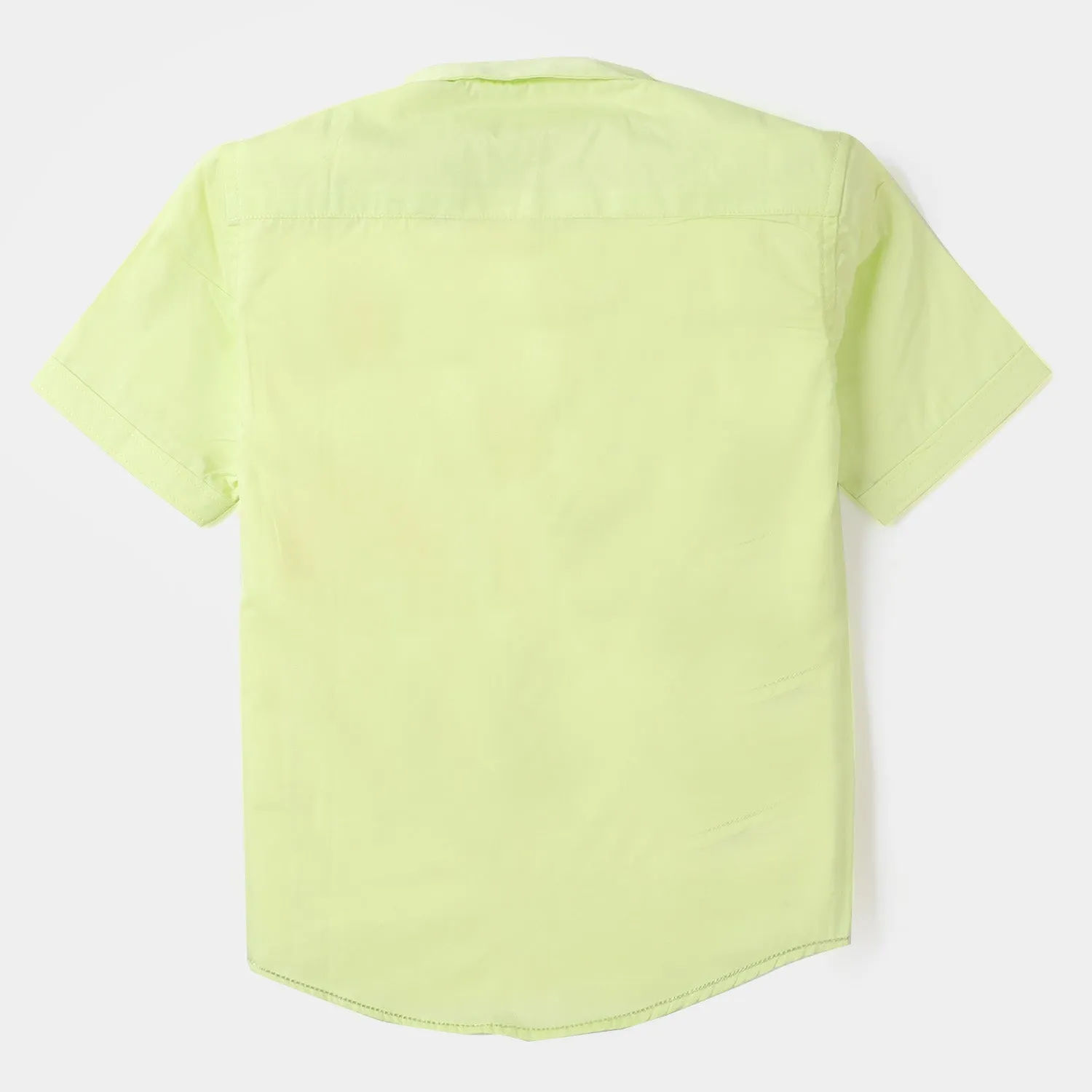 Boys Cotton Casual Shirt No Waves - Light Green