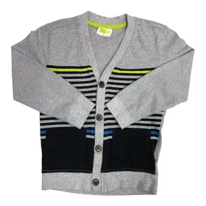 Boys Crazy 8 Size 4T Navy & Gray Cardigan