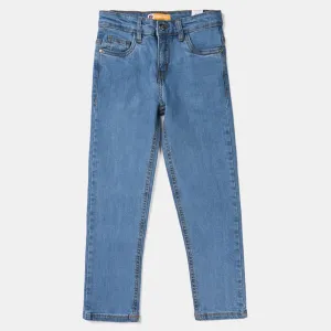 Boys Denim Stretch Pant Basic | Light Blue