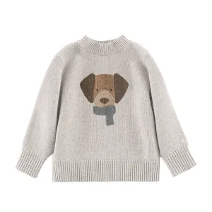 Boys Dog Merino Wool Sweater