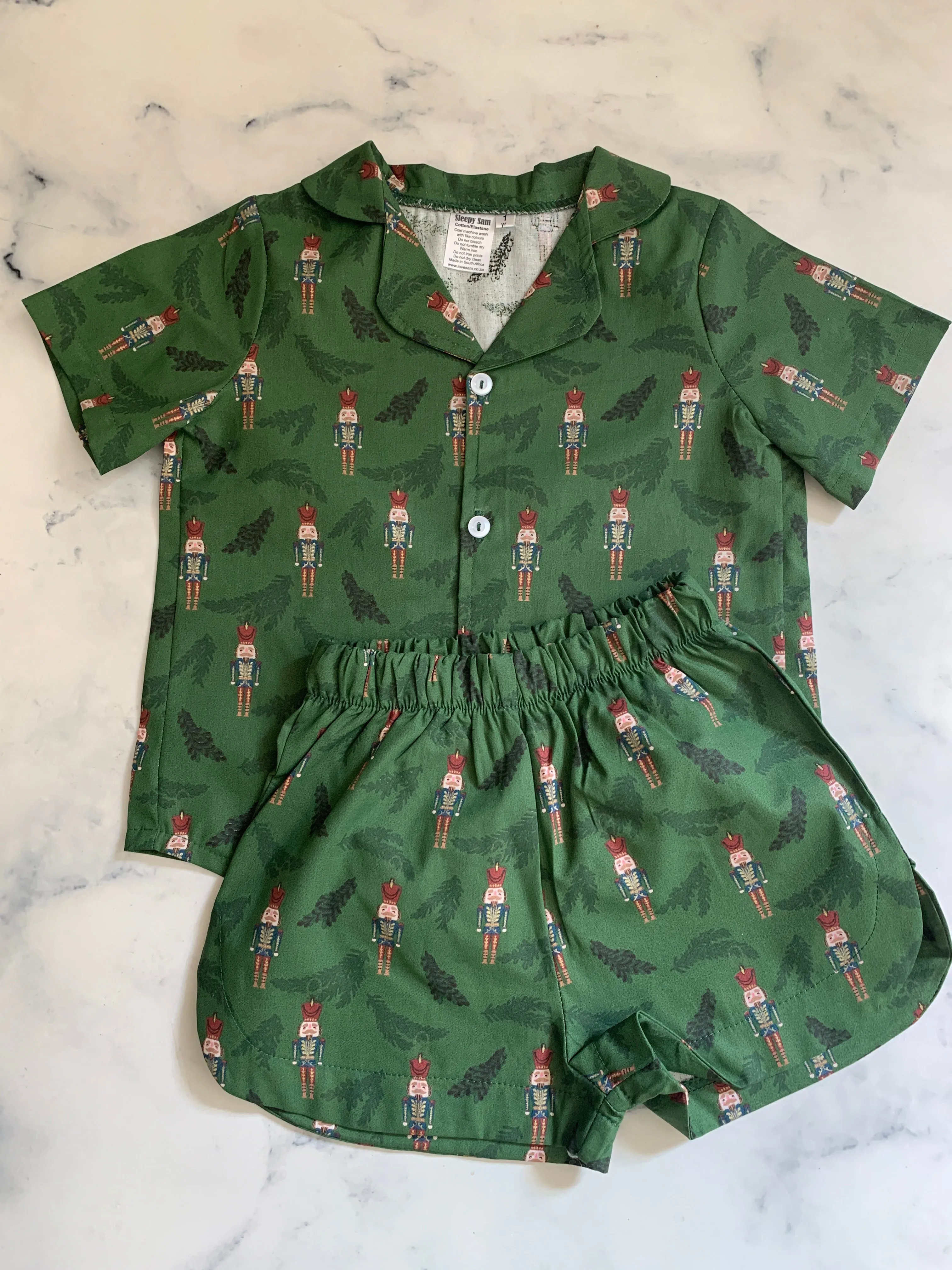 Boys Green Nutcracker Pyjamas