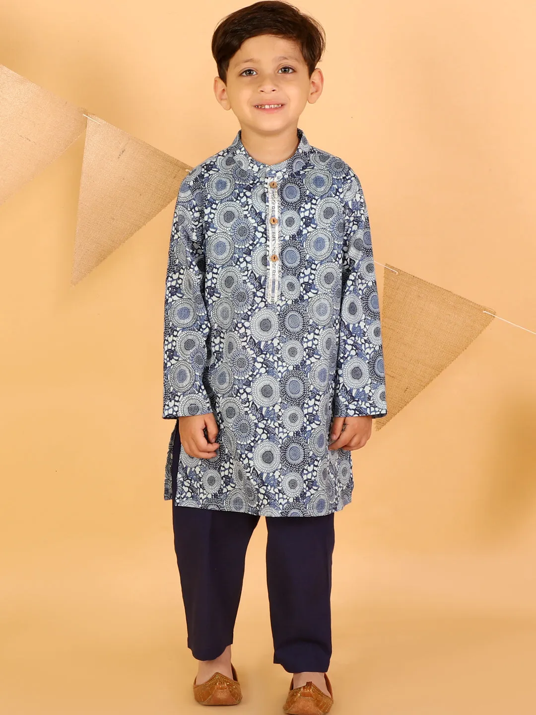 Boys Lil Drama Boys Kurta With  Pyjama Set - Lil Drama