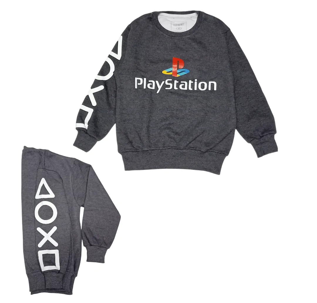 Boys Melton Pajama - Grey