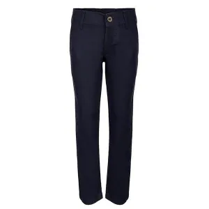 BOYS NAVY BLUE TWILL BASIC TROUSER