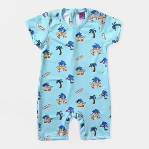 Boys Nylon Swimming Jumper-Sea Blue