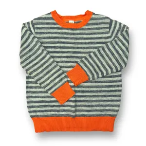 Boys Old Navy Size 5T Gray Striped Knit Pullover Sweater