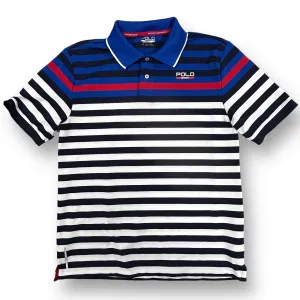 Boys Polo Sport Size 14/16 YXL Striped Performance Polo Golf Shirt