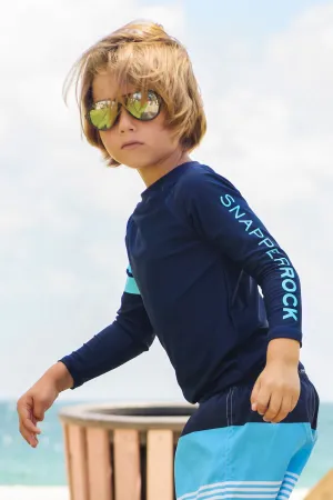 Boys Rashguard Snapper Rock Navy Long-Sleeve (Size 2 left)