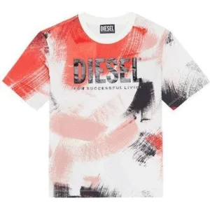 Boys Red Brush Strokes T-Shirt