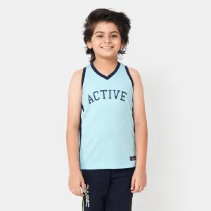 Boys Sando Active - Delicate Blue