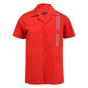 BOYS SHORT SLEEVE SHIRT - RED