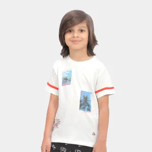 Boys T-Shirt H/S New Day - Aqua Glass