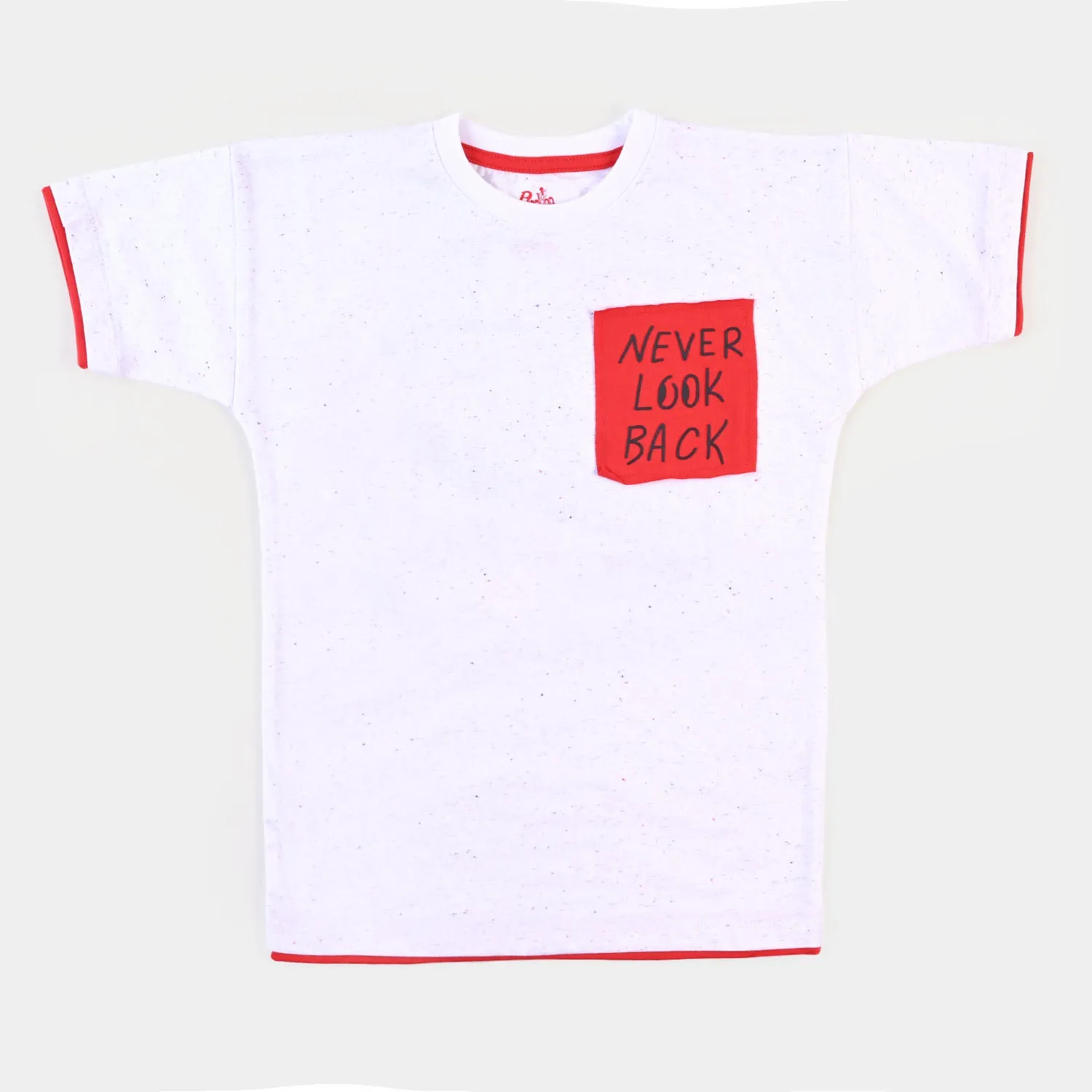 Boys T-Shirt Never Look Back  - White