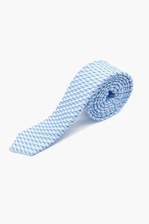 Boys Tie FIN Light Blue