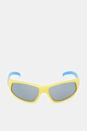 Boys Yellow Sports Sunglasses