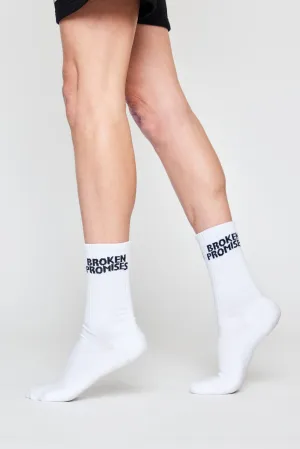 BP Wave Logo Sock - White