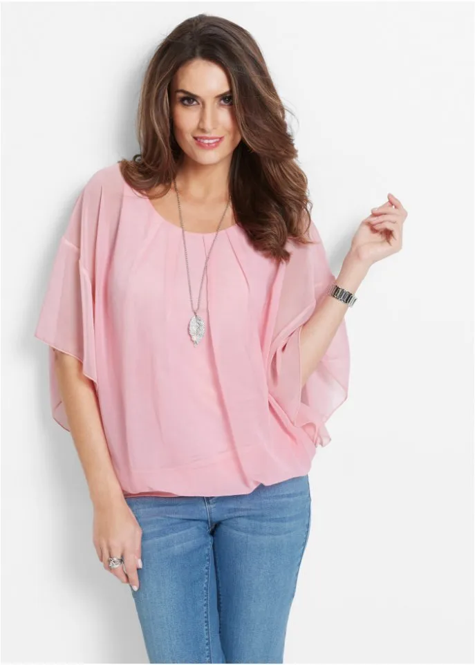 Bpc Selection distressed blouse, pink