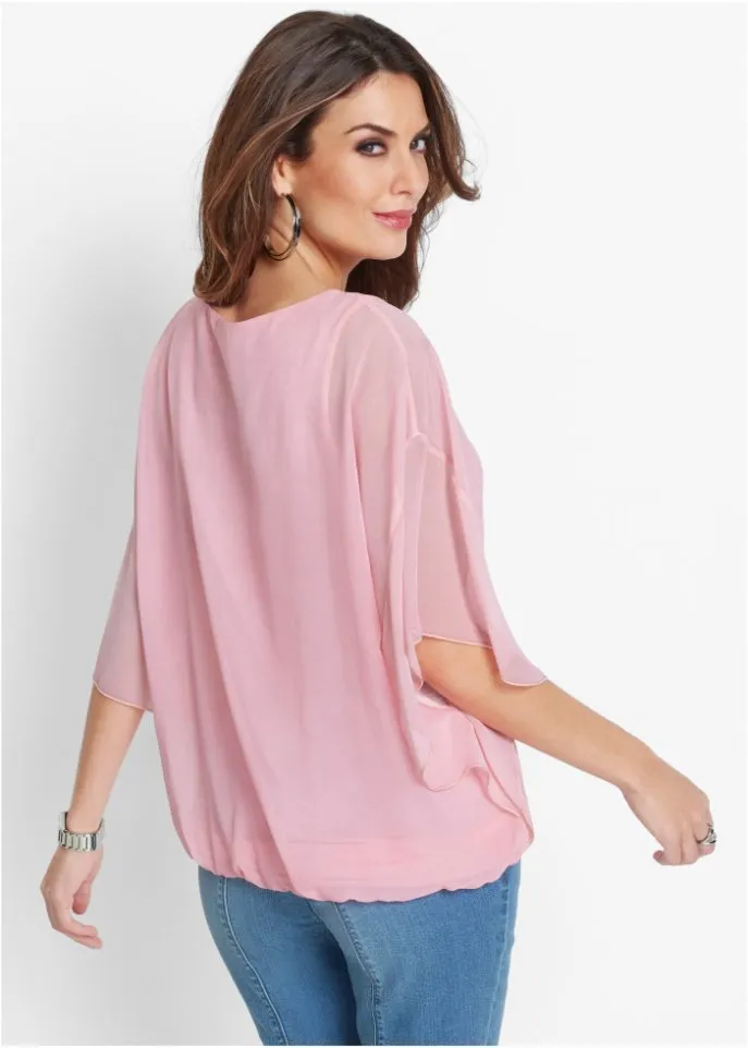 Bpc Selection distressed blouse, pink