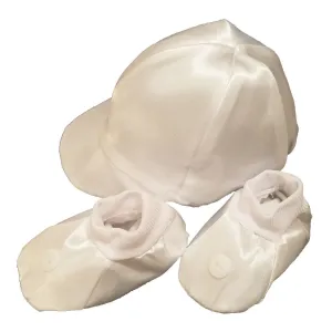 BQ01 - Boys' Baptism Hat & Booties Set