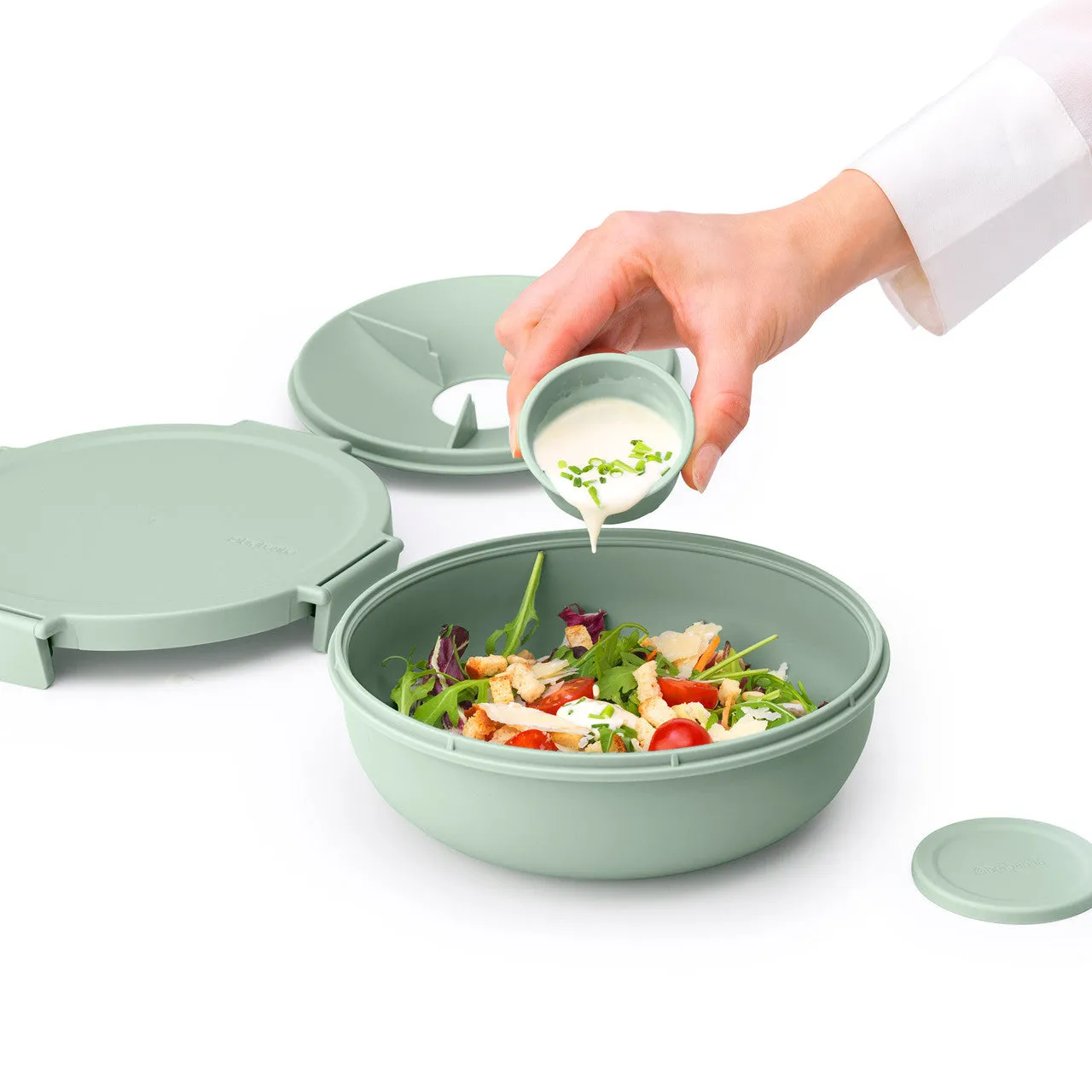 Brabantia Make & Take Salad Bowl - Jade Green