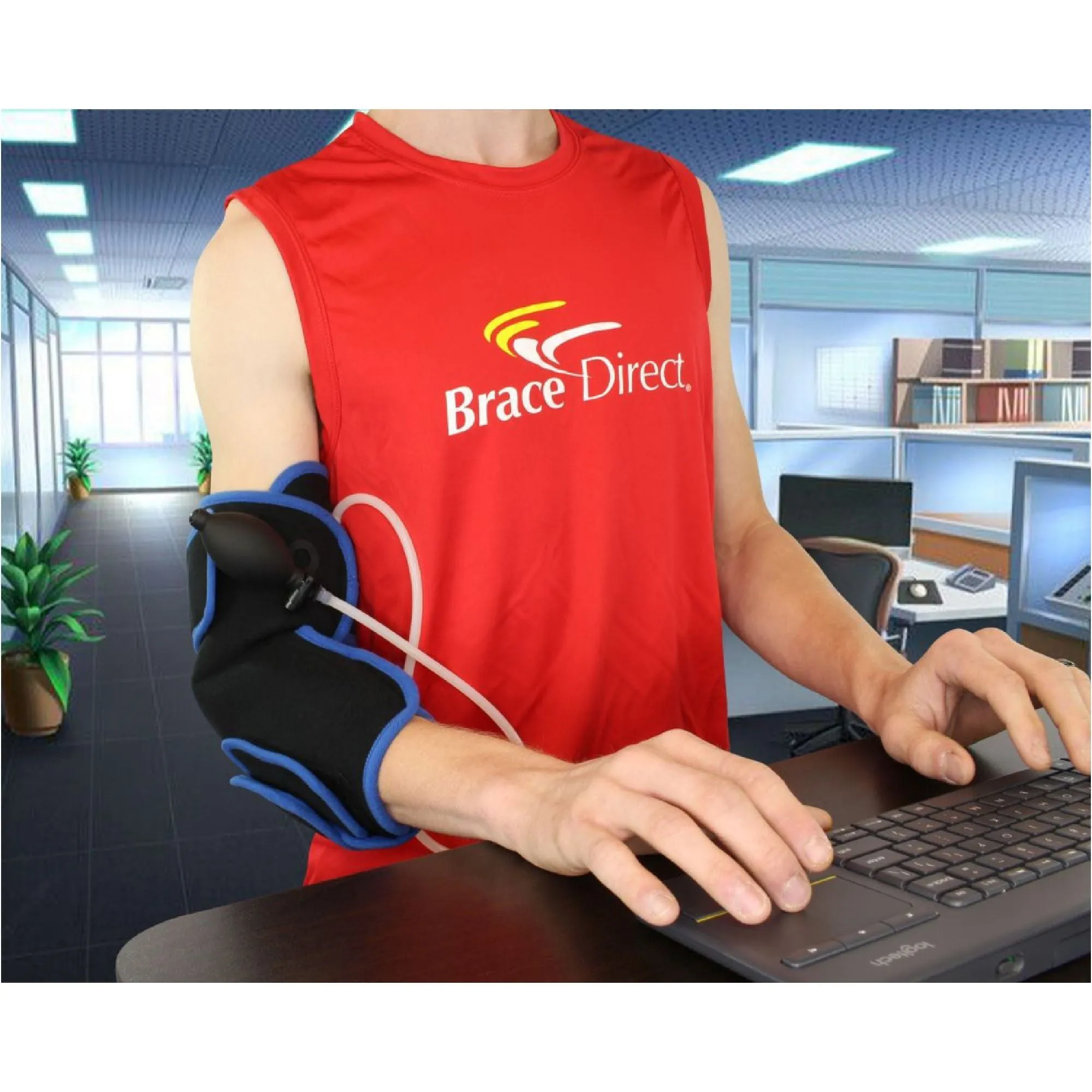 Brace Direct Elbow Ice Wrap with Compression